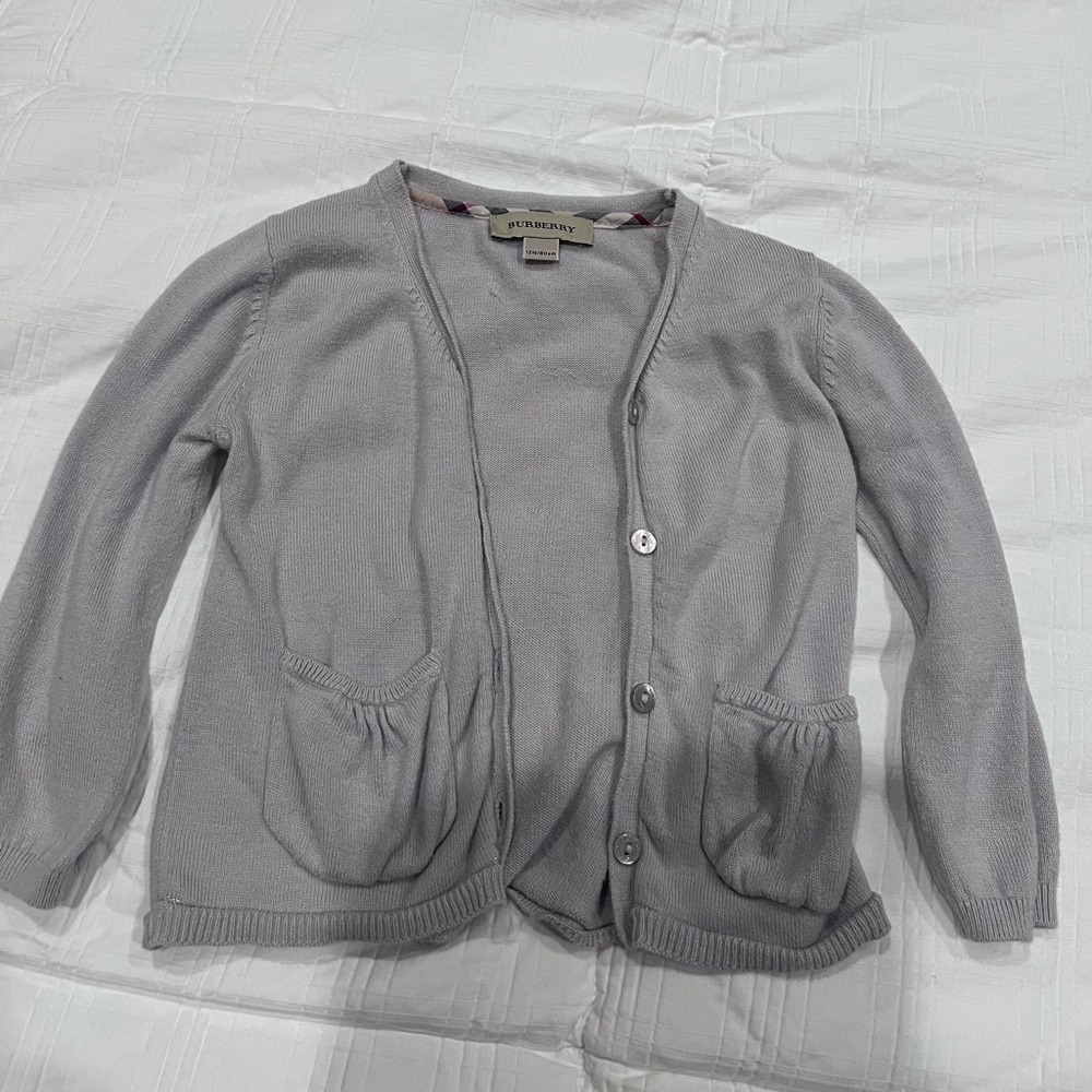Burberry Light Gray Knitwear